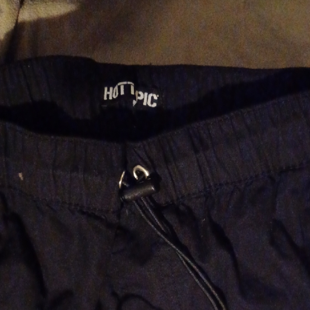 Hot Topic Black Elastic Waist Pants